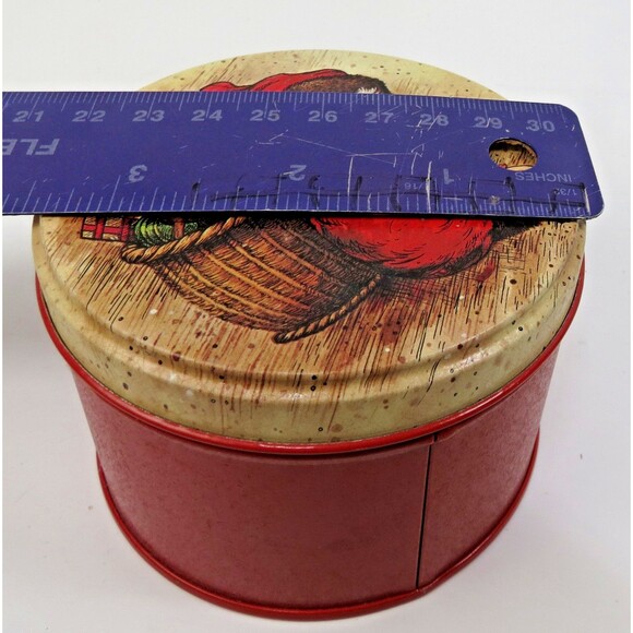 Potpourri Press Vintage Christmas Coaster Tin w/32 Coasters Old Time Santa 1985 - Picture 6 of 6